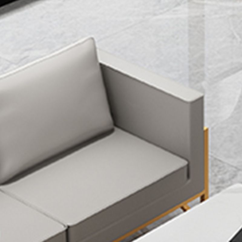 Divano a smoking in pelle genuina in pelle 26,77 "divano standard moderno largo