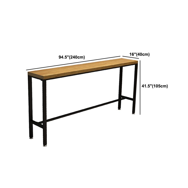 Industriale 1/611 pezzi tavolo da bar set rettangolo tavolino in legno con sgabelli alti