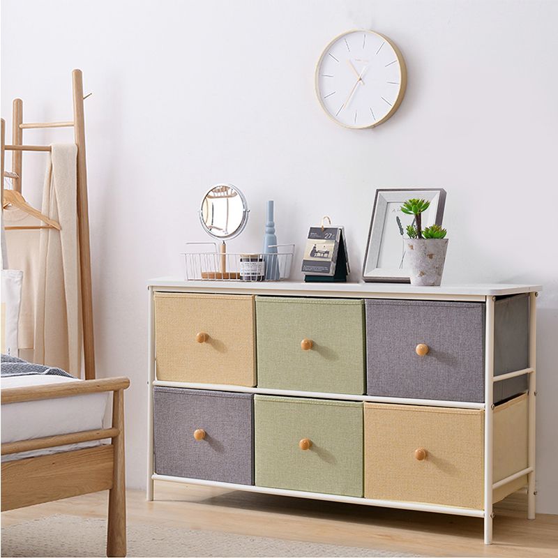 Poitrine de rangement contemporaine Chéchance à tissus avec tiroirs pour la maison / le bureau