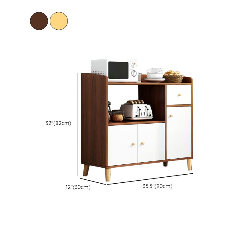 Servidor de comedor de estilo moderno servidor de madera de ingeniería para sala de estar