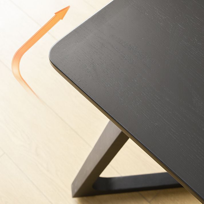 Solid Wood Contemporary Rectangle Dining Table Wood Top Indoor Table with Sled Base Clearhalo ' dining_table' 'Dining Tables & Seating' 'Dining Tables' 'furn' 'furn_dining_table' 'Furniture' 'furniture_dining_table' 'Kitchen & Dining Furniture' 'kitchen&dining_furn' 'kitchen' 'kitchen_dining_table' 1200x1200_d9e6d633-7dfd-462c-9cab-feb80db1fb08