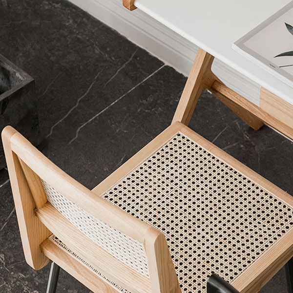 Modern Style Rattan Side Chair Cane Back Dining Side Chair for Dining Room Clearhalo 'Dining Chairs' 'Dining Tables & Seating' 'dining_chair' 'furn' 'furn_dining_chair' 'Furniture' 'furniture_dining_chair' 'Kitchen & Dining Furniture' 1200x1200_d9e73043-9e3c-4e4c-8ad0-3e3f479fc2e8