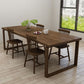 モダンな1/4/5ピースダイニングセット長方形の木製ダイニングテーブルダイニングルーム用