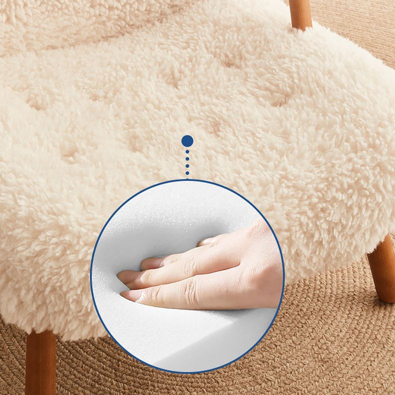 Contemporary Accent Armchair in Solid Wood Frame with Tight Back Clearhalo 'Accent Chairs' 'accent_chairs' 'Chairs & Seating' 'furn' 'furn_accent_chairs' 'Furniture' 'Living Room Furniture' 1200x1200_d9e789d6-fb64-48f7-ab61-9181f4985937