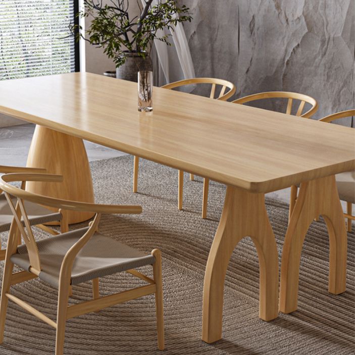 Ensemble de table à manger en bois massif industriel 1/2/7