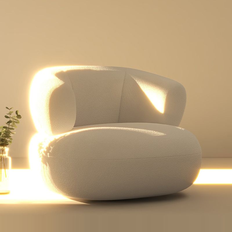 Chaise d'accent sans bras moderne du milieu du siècle chaise de salle d'accent en cuir pour le salon