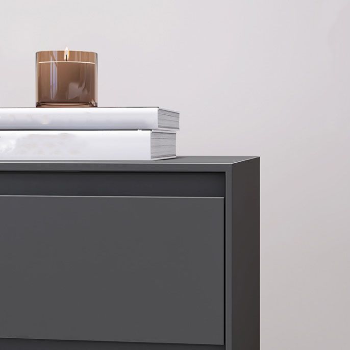 Houten nachtkast eigentijds bed nachtkastje met laden