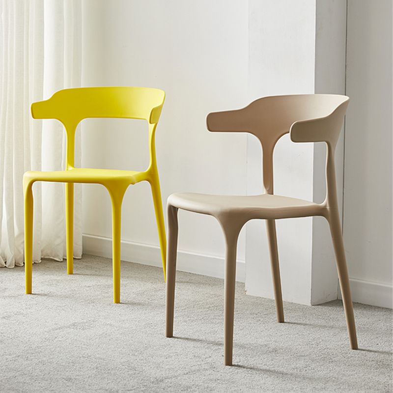 Scandinavian Style Plastic Chair Kitchen Dining Room Open Back Arm Chairs Clearhalo ' kitchen&dining_furn' 'Dining Chairs' 'Dining Tables & Seating' 'dining_chair' 'furn' 'furn_dining_chair' 'Furniture' 'furniture_dining_chair' 'Kitchen & Dining Furniture' 'kitchen' 1200x1200_d9ed6a44-e21c-495a-9cd7-179028692f72