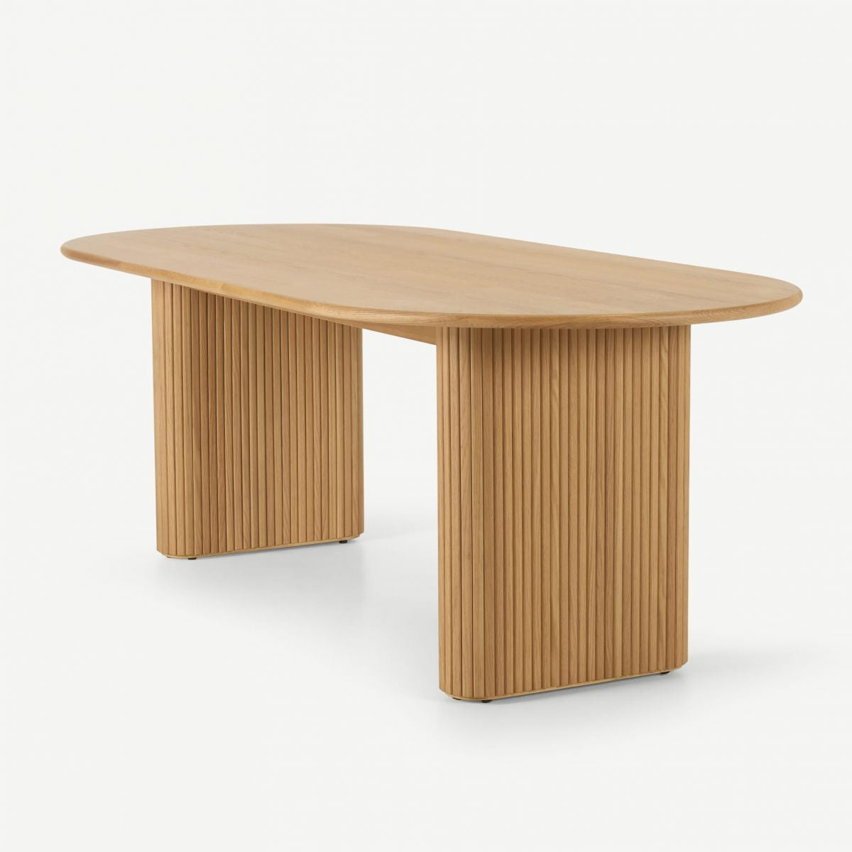 Oval Double Pedestal Modern Table Wood Color Fixed Table with Solid Wood Clearhalo ' dining_table' 'Dining Tables & Seating' 'Dining Tables' 'furn' 'furn_dining_table' 'Furniture' 'furniture_dining_table' 'Kitchen & Dining Furniture' 'kitchen&dining_furn' 'kitchen' 'kitchen_dining_table' 1200x1200_d9ee5aee-3e27-4ce8-96b9-32ea9bb15dbb