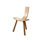 Natuurlijke moderne indoor eetstoel stoel vast houten zijstoel