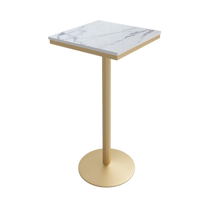 Stone Bar Dining Table Glam Round Bar Table with Pedestal for Dining Room Clearhalo 'Bar Furniture' 'Bar Tables' 'bar_tables' 'furn' 'furn_bar_tables' 'Furniture' 'furniture_bar_tables' 'Kitchen & Dining Furniture' 1200x1200_d9f57527-725e-4e3b-ba75-6876c842ab87