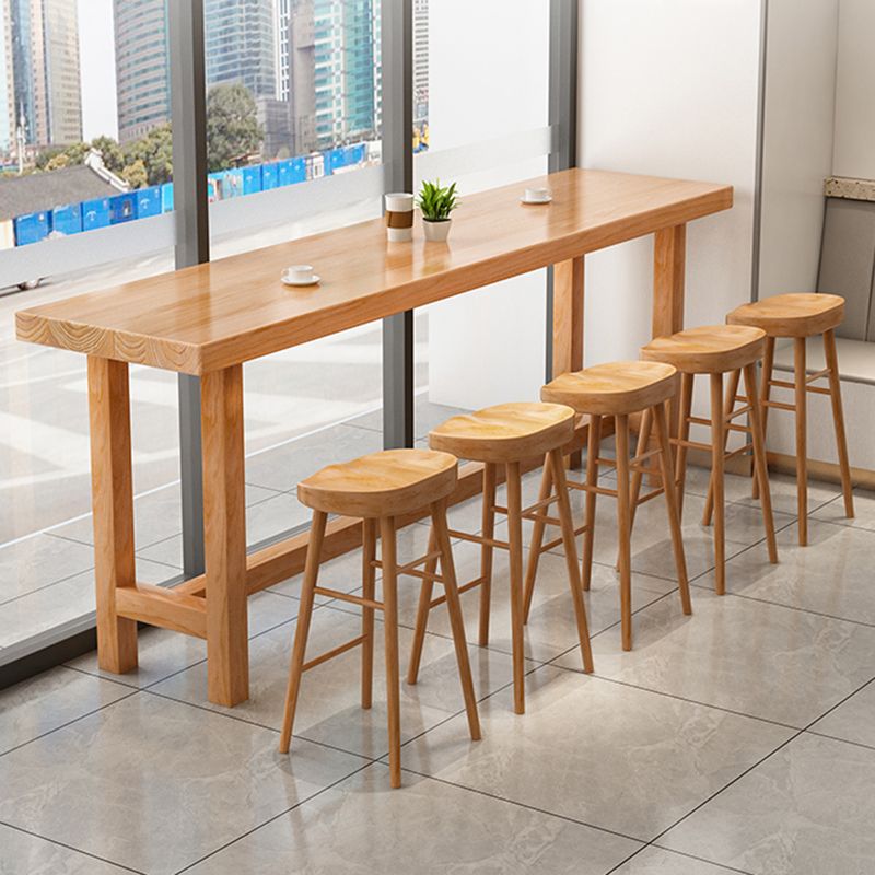 1/2/6/11 Pieces Pub Dining Set Contemporary Solid Wood Pub Table Set Clearhalo 'Bar Furniture' 'furn' 'furn_home_bar_bar_sets' 'Furniture' 'Home Bars & Bar Sets' 'home_bar_bar_sets' 'Kitchen & Dining Furniture' 1200x1200_d9f61886-90b7-485e-92d1-eb9e24fbd88a