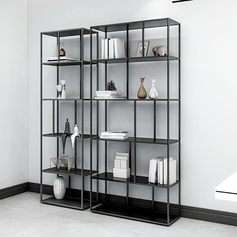 Metal Industrial Etagere Bookshelf Iron Open Vertical Bookshelf for Office Clearhalo 'Bookcases' 'furn' 'furn_bookcases' 'Furniture' 'furniture_bookcases' 'kitchen' 'kitchen_bookcases' 'Living Room Furniture' 'Office Furniture' 1200x1200_d9f6b243-27c1-4a13-a8ec-bc3d09ef7224