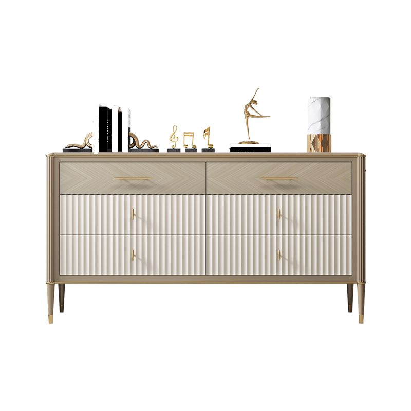 Klassieke Glam Stone opbergkast met 6 laden, 15,6 inch breed