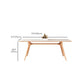 Simplicity Dinette Table Rectangle Stone Dining Room Table in White
