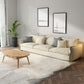 Contemporary Living Room Square Arm Sofa Beige Pillow Back Settee Clearhalo 'furn' 'furn_sofas' 'Furniture' 'furniture_sofas' 'Living Room Furniture' 'Sofa' 'sofas' 1200x1200_d9f90115-3721-40df-9bce-cdc24c7940e2
