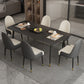 Modern 1/2/7 Pieces Dining Set Rectangle Stone Dining Table for Dining Room