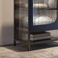 Glam Metal Curio Cabinet Glass Doors Hutch Buffet for Bedroom Clearhalo 'Display & China Cabinets' 'display_china_cabinets' 'furn' 'furn_display_china_cabinets' 'Furniture' 'Kitchen & Dining Furniture' 1200x1200_d9faddf0-ab18-4062-90bf-f6274d1757e8