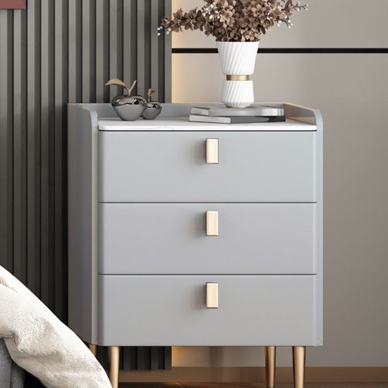 Contemporary Bed Nightstand Stone Bedside Cabinet with 3 Drawers Clearhalo 'Bedroom Furniture' 'furn' 'furn_night_stand' 'Furniture' 'night_stand' 'Nightstands' 1200x1200_d9fd827d-d266-4971-a37e-4813f0ebdd99