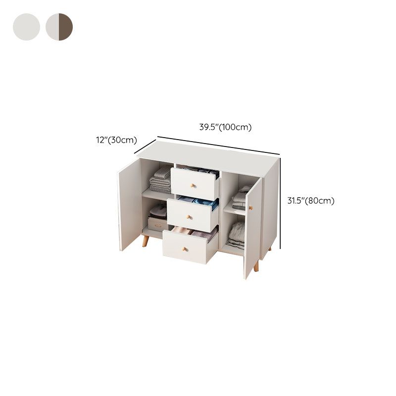 Cómoda contemporánea de 11,7 pulgadas de ancho, cómoda de almacenamiento de madera fabricada