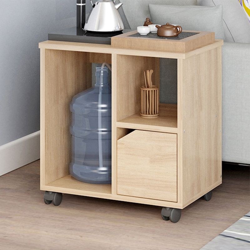 Transitional Rectangular End Table Removable Sofa Side Table with Storage