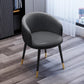 Glam Faux Leather Dining Chair Wingback Side Chair in Matte Finish for Indoor