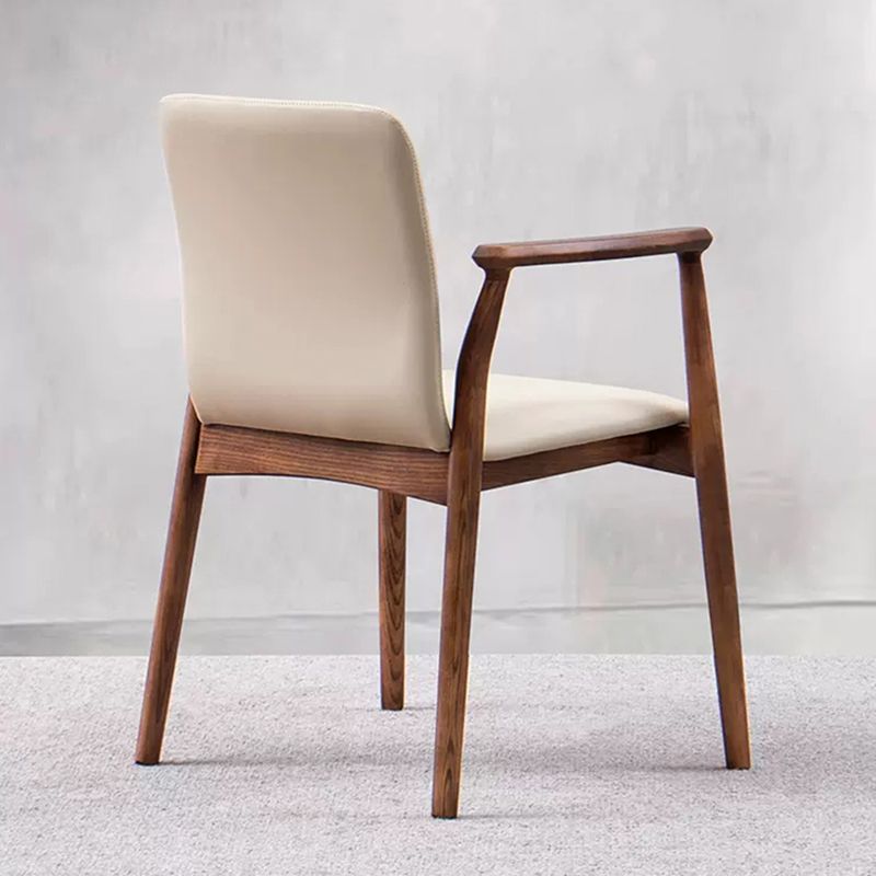 Contemporary Solid Wood Dining Chair Upholstered Arm Chair Home Clearhalo 'Dining Chairs' 'Dining Tables & Seating' 'dining_chair' 'furn' 'furn_dining_chair' 'Furniture' 'Kitchen & Dining Furniture' 1200x1200_d9ffaee4-a6df-4780-9e2e-9865ed9211b4
