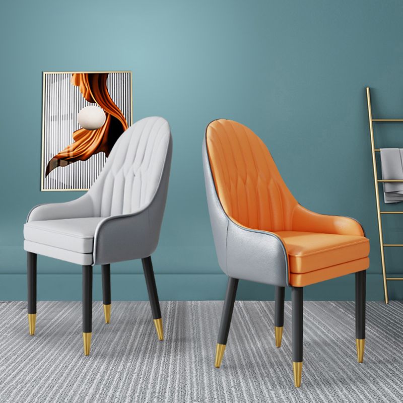 Scandinavian Style Metal Chairs Solid Back Arm Kitchen Dining Chair Set Clearhalo ' kitchen&dining_furn' 'Dining Chairs' 'Dining Tables & Seating' 'dining_chair' 'furn' 'furn_dining_chair' 'Furniture' 'furniture_dining_chair' 'Kitchen & Dining Furniture' 'kitchen' 1200x1200_da0103e0-bc28-4bcc-92bb-33dd9cee8164