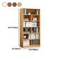 Closed Back Bookcase Contemporary Style Bookshelf for Home Office Study Room Clearhalo 'Bookcases' 'furn' 'furn_bookcases' 'Furniture' 'furniture_bookcases' 'Office Furniture' 1200x1200_da017a47-610e-41ff-a8d0-d05333ffc3c7