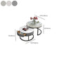 Slate Round Frame Coffee Table Modern Nesting Coffee Table Set with Drawer Clearhalo 'Coffee & Accent Tables' 'Coffee Tables' 'coffee_tables' 'furn' 'furn_coffee_tables' 'Furniture' 'Living Room Furniture' 1200x1200_da0206b7-7a17-44bc-9f37-8887bbcd2106