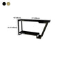 Nordic Glam Rectangle Bar Counter Table Sintered Stone Dining Table for Home Clearhalo 'Bar Furniture' 'Bar Tables' 'bar_tables' 'furn' 'furn_bar_tables' 'Furniture' 'furniture_bar_tables' 'Kitchen & Dining Furniture' 1200x1200_da04151b-a2a5-4c4e-a9f3-6f88d05ddc74