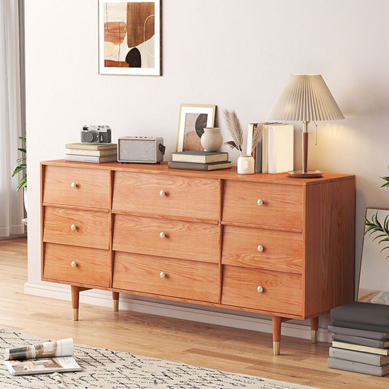 Mid-Century Rectangle Accent Cabinet Solid Wood Storage Cabinet Clearhalo 'Cabinets & Chests' 'cabinets_chests' 'furn' 'furn_cabinets_chests' 'Furniture' 'Living Room Furniture' 1200x1200_da051de4-7feb-4c4e-8ce1-bbfa6231fc72