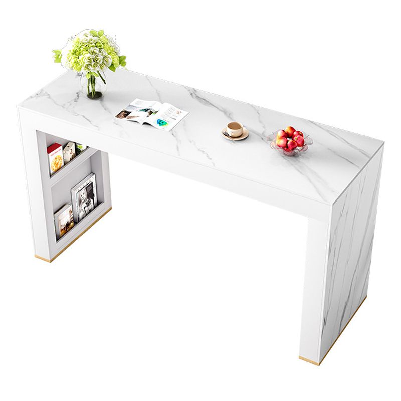 Modern Style Sintered Stone Table Dining Bar Counter Table for Kitchen Clearhalo 'Bar Furniture' 'Bar Tables' 'bar_tables' 'furn' 'furn_bar_tables' 'Furniture' 'furniture_bar_tables' 'Kitchen & Dining Furniture' 1200x1200_da05287e-9863-4dc2-ac25-831773df6c1a