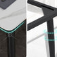Metal 4 Legs Dining Table Contemporary Rectangle Stone Top Dining Table for Living Room Clearhalo 'Dining Tables & Seating' 'Dining Tables' 'dining_table' 'furn' 'furn_dining_table' 'Furniture' 'furniture_dining_table' 'Kitchen & Dining Furniture' 'kitchen' 'kitchen_dining_table' 1200x1200_da0764e2-aef6-4025-a5f9-a5f42e4a5308