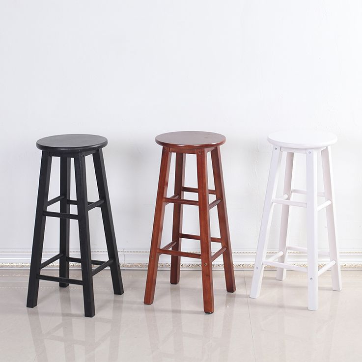 Modern Armless Backless Counter Stool Wood Cashier Bar Stool with Wooden Seat Clearhalo 'Bar Furniture' 'Bar Stools' 'bar_stools' 'furn' 'furn_bar_stools' 'furniture_bar_stools' 'Kitchen & Dining Furniture' 'kitchen&dining_furn' 'kitchen' 'kitchen_furn' Furniture' 1200x1200_da07718a-a313-421f-a639-f97c530df007