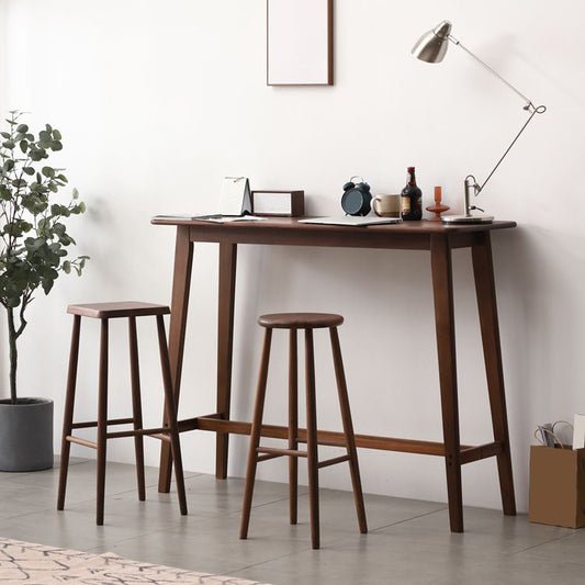 Solid Wood Bar Table Modern Rectangle Bar Table for Dining Room Clearhalo 'Bar Furniture' 'Bar Tables' 'bar_tables' 'furn' 'furn_bar_tables' 'Furniture' 'Kitchen & Dining Furniture' 1200x1200_da07a45f-f8b2-441b-af65-b1c6e9784ec6