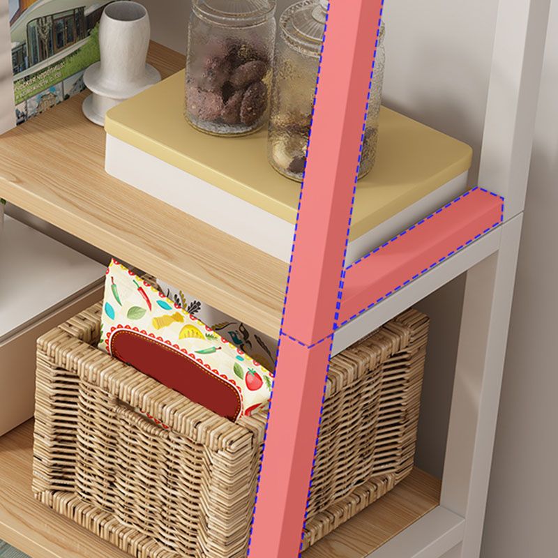 Scandinavisch gefabriceerde houten boekenkast 12-inch brede ladderboekplank