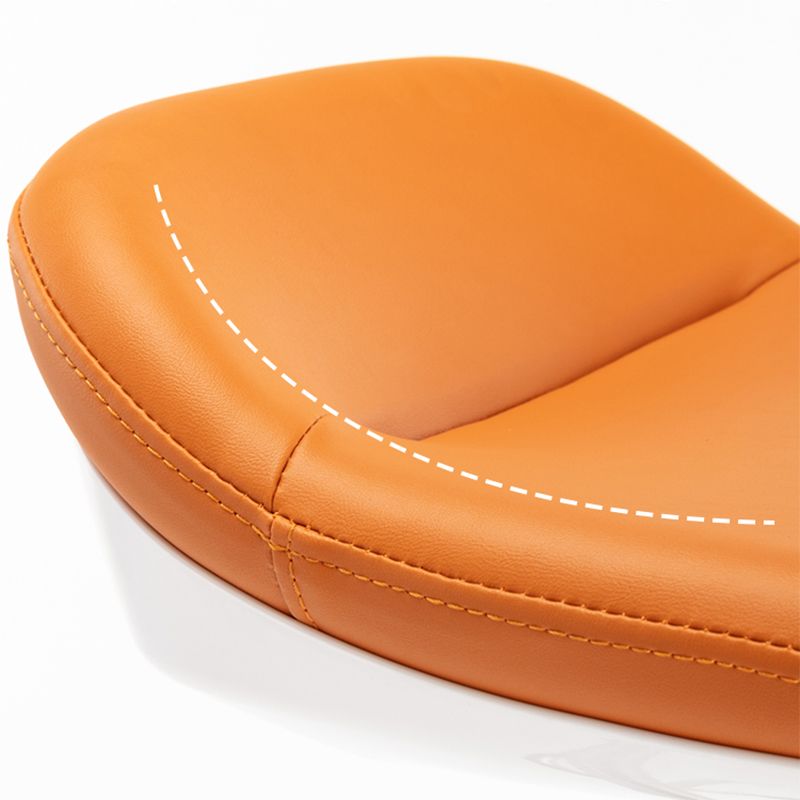 Hedendaagse stijl Faux Leather Bar Stool Low Back Teller Bar Stool voor thuis