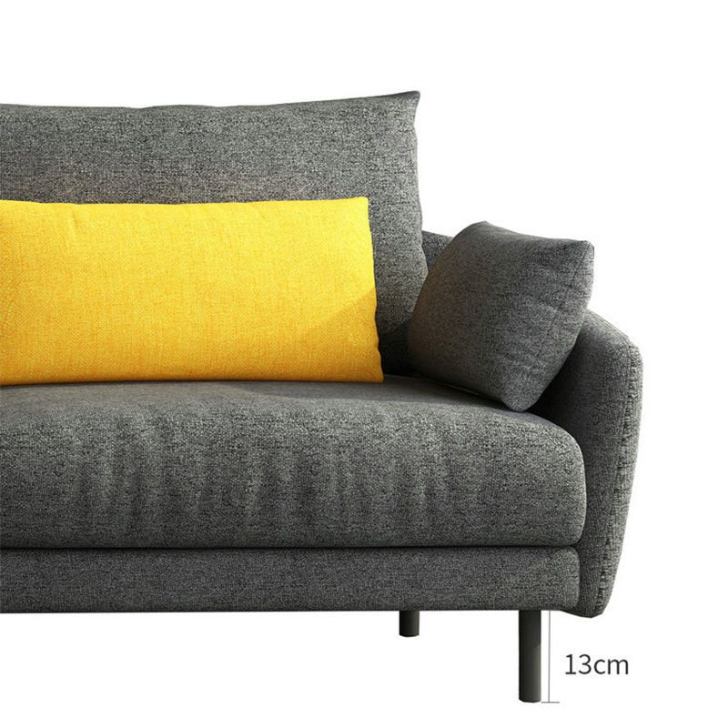 Divano e chaise in tessuto in stile moderno 141,73 "W quadrato sezionale