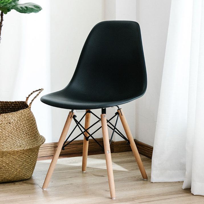 Contemporary Kitchen Dining Side Chair Wood Solid Back Dining Side Chair Clearhalo ' kitchen&dining_furn' 'Dining Chairs' 'Dining Tables & Seating' 'dining_chair' 'Furniture' 'furniture_dining_chair' 'Kitchen & Dining Furniture' 'kitchen' 1200x1200_da0a8187-1b4a-4609-a978-def7b13265ab