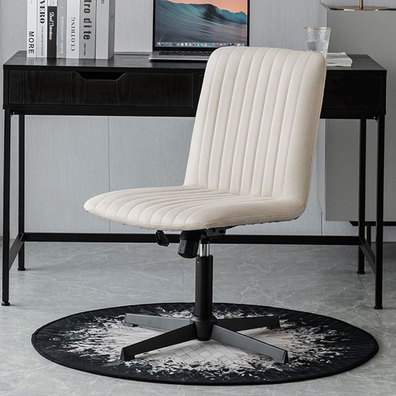 Chaise de bureau sans bras Hauteur de siège réglable sans chaise de bureau ergonomique pénible