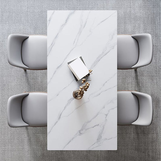 Medieval Modern Sintered Stone Table for Restaurant Rectangle Table with 4 Wood Legs Clearhalo 'Dining Tables & Seating' 'Dining Tables' 'dining_table' 'furn' 'furn_dining_table' 'Furniture' 'Kitchen & Dining Furniture' 1200x1200_da0e455e-c5f7-46c3-b4d4-fe4aee9b0a35