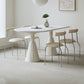 Contemporary Kitchen Dinner Table Double Pedestal Dining Table