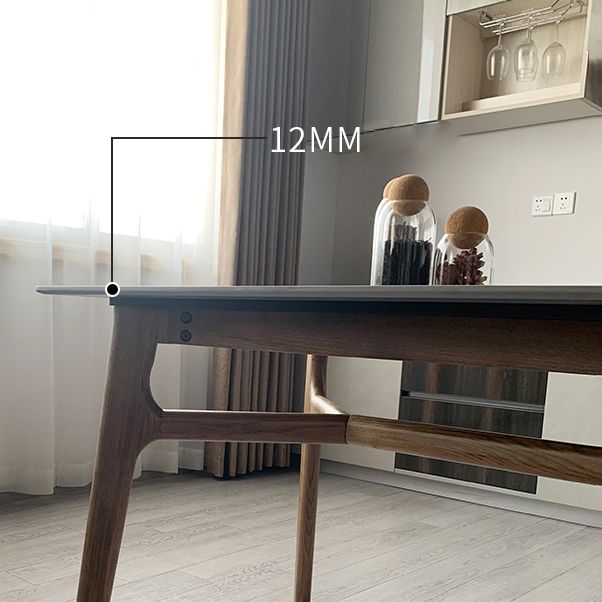 Modern Style Ash White Slate Rectangular Dining Table Set with 4 Legs Base Clearhalo 'Dining Room Sets' 'Dining Tables & Seating' 'dining_room_set' 'furn' 'furn_dining_room_set' 'Furniture' 'furniture_dining_room_set' 'Kitchen & Dining Furniture' 'kitchen&dining_furn' 'kitchen' 1200x1200_da12bb54-03b8-44b3-a54c-62781e588565