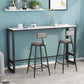 Glam Style Bar Table 42-inch Height Stone Top and Metal Base Bistro Table Clearhalo 'Bar Furniture' 'Bar Tables' 'bar_tables' 'furn' 'furn_bar_tables' 'Furniture' 'furniture_bar_tables' 'Kitchen & Dining Furniture' 1200x1200_da12c4c9-91d7-4c00-a525-bd4b7b03c1c3