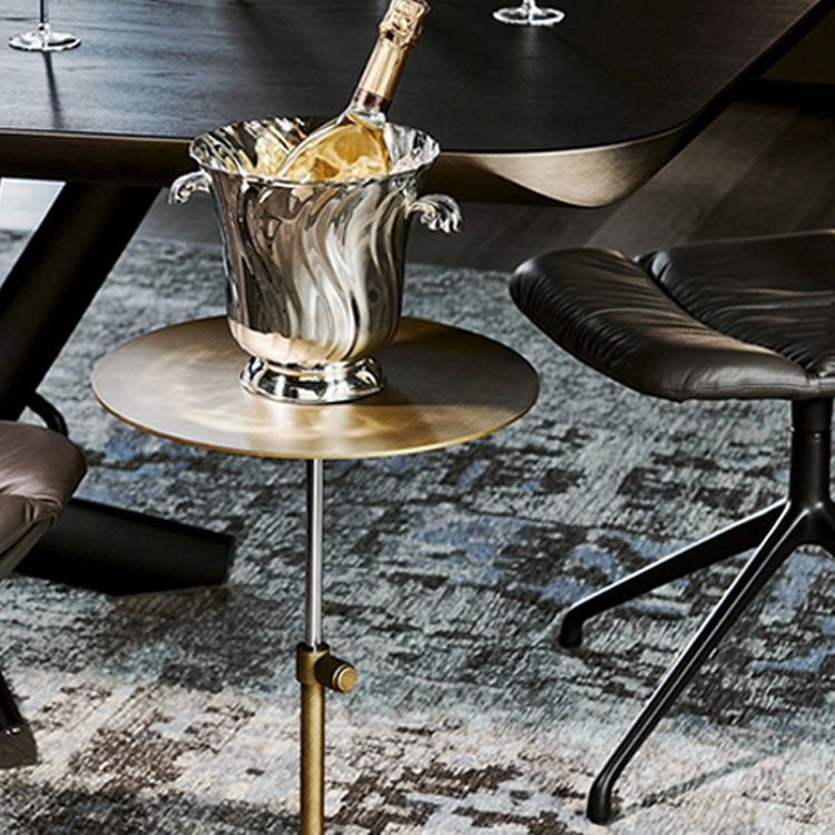 Stainless Steel Pedestal Cocktail Table Round/ Square Top Coffee Table Clearhalo 'Coffee & Accent Tables' 'Coffee Tables' 'coffee_tables' 'furn' 'furn_coffee_tables' 'Furniture' 'Living Room Furniture' 1200x1200_da14f182-fccf-44c3-8692-3ce634ecb7da