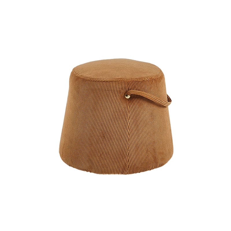 Solid Color Fabric Standard Stool Modern Style Simple Round Stool Clearhalo 'furn' 'furn_ottomans_poufs' 'Furniture' 'Living Room Furniture' 'Ottomans & Poufs' 'ottomans_poufs' 1200x1200_da15206b-094d-4c7a-b02a-94510c988a9c