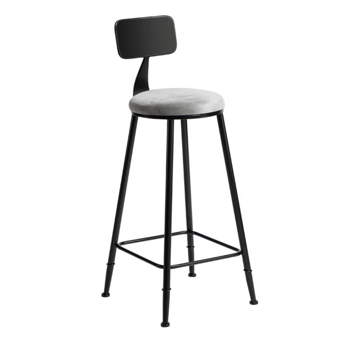 Industrial Bar and Counter Stool Metal Stool with Black Base Clearhalo 'Bar Furniture' 'Bar Stools' 'bar_stools' 'furn' 'furn_bar_stools' 'Furniture' 'furniture_bar_stools' 'Kitchen & Dining Furniture' 1200x1200_da173d75-b2d4-4d4b-8b55-6bcead19737e