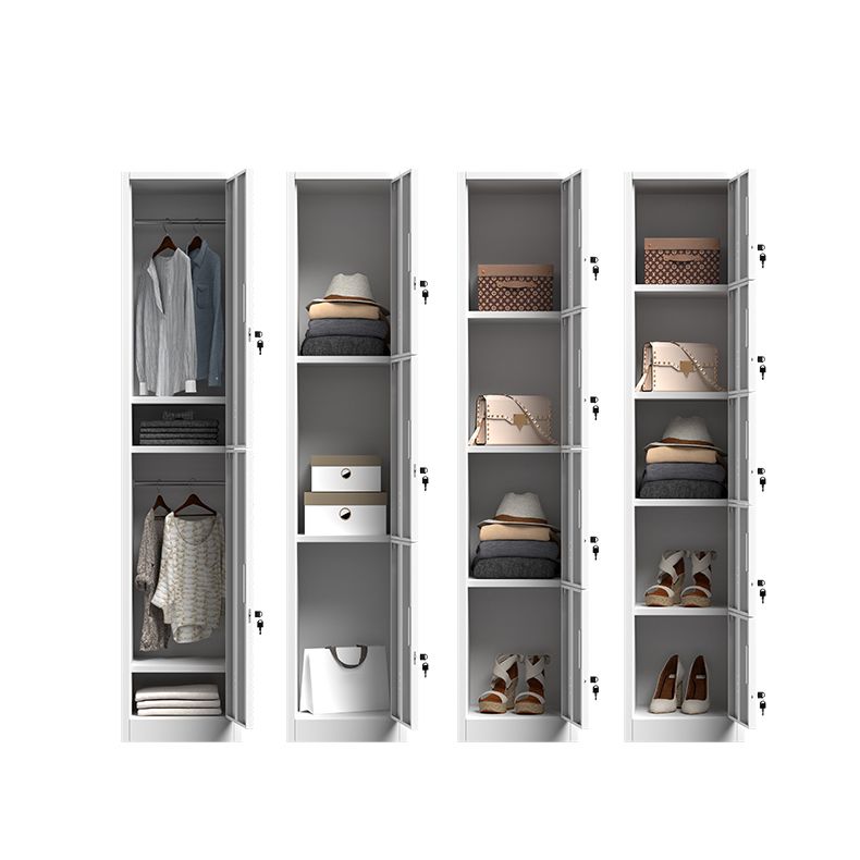 Armoire de rangement en métal moderne gris et noir gris et noir avec portes