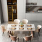Glam Furniture Rectangle Stone Dining Room Table for Kitchen Clearhalo 'Dining Tables & Seating' 'Dining Tables' 'dining_table' 'furn' 'furn_dining_table' 'Furniture' 'Kitchen & Dining Furniture' 1200x1200_da174e41-857e-4fa8-a519-069766ee09af